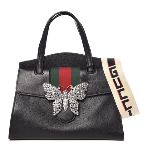 gucci linea totem bag|GUCCI Grained Calfskin Web Stripe Butterfly Medium Totem Top .